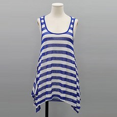 정스토어 임산부용 단가라 플레어 나시 커버업