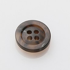 MANU 霧面鈕扣 21mm, 深棕色, 12個