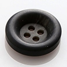 HR大鈕扣 布萊恩霧面鈕扣 23mm, 黑色, 12個