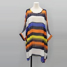 정스토어 임산부용 컬러 빅단가라 쉬폰 루즈 커버업