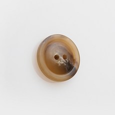 波提切利霧面鈕扣 15mm, 米色, 12入