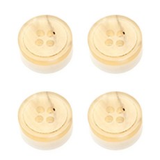 HR大鈕扣 Igio 霧面鈕扣 15mm, 米色, 12個