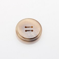 HR大鈕扣 尼祿鈕扣 21mm, 日光深米色, 12個