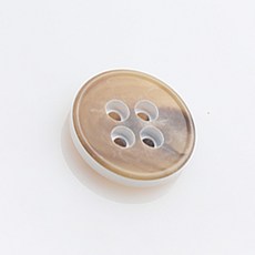 HR大鈕扣 達達歐鈕扣 21mm, 米色, 12個