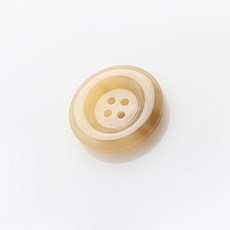 HR大鈕扣 Again 亮面鈕扣 28mm, 淺米色, 12個