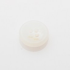 Plus盤霧面鈕扣 18mm, 白色, 12入