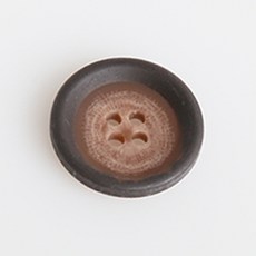 HR빅버튼 빌리지 단추 18mm, 다크 브라운, 12개입