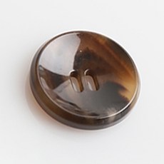 HR大號眼鏡框鈕扣 23mm, 棕色, 12入