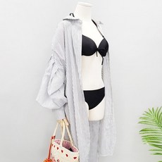 정스토어 임산부용 루즈 벌룬 롱 셔츠