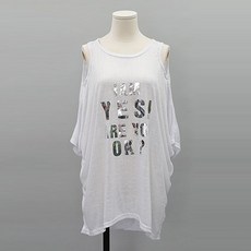 정스토어 임산부용 실버패치포인트 루즈핏 커버업 티셔츠