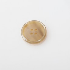 Eureka 霧面鈕扣 25mm, 米色, 12入