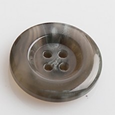 HR빅버튼 네임유광 단추 25mm, 그레이, 8개