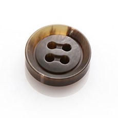 HR大鈕扣 雷諾鈕扣 23mm, 棕色, 12個