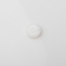 HR大鈕扣 墨爾本亮面鈕扣 23mm, 白色, 12個