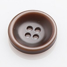 可可鈕扣 15mm, 棕色, 12入