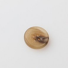 HR大鈕扣 墨爾本霧面鈕扣 15mm, 米色, 12個