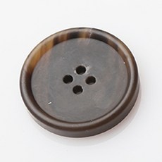 HR大鈕扣 Messiah 霧面鈕扣 直徑 35mm, 淺棕色, 12個