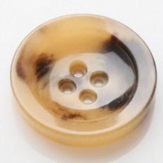 HR大鈕扣 Ace 鈕扣 21mm, 米色, 12個