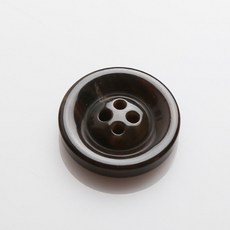 HR大鈕扣 Big Mama 鈕扣 35mm, 深棕色, 12入