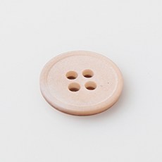 HR大鈕扣 有機鈕扣 15mm, 米色, 12個