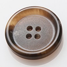 HR大鈕扣 孟買鈕扣 直徑 21mm, 淺棕色, 12個