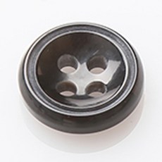 HR大鈕扣 Factory 鈕扣 18mm, 黑色, 12個