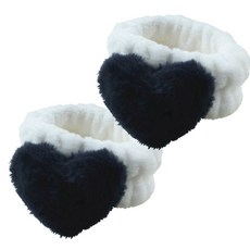 造型洗臉髮帶, 海軍, 2件