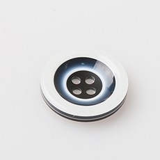 HR大鈕扣 白孔鈕扣 18mm, 混合顏色, 12個