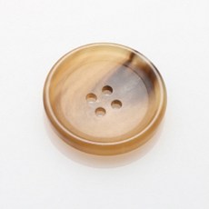 HR大鈕扣 Mbio 鈕扣 28mm, 深米色, 12個