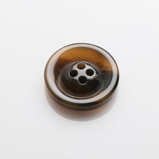 HR大鈕扣 Big Mama 鈕扣 25mm, 淺棕色, 12入