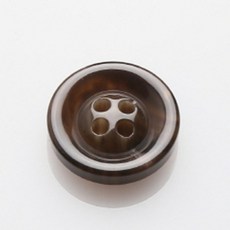 HR大鈕扣 Big Mama 鈕扣 15mm, 深棕色, 12個