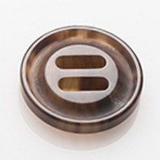 HR大鈕扣 Rambo鈕扣 18mm, 棕色, 12個