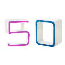 DM 數字 浴室 收納架 50, 粉紅色, 藍色, 1套