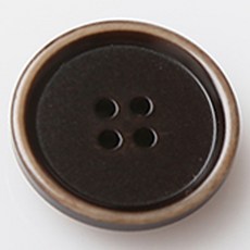 HR大鈕扣 金屬鈕扣 直徑 25mm, 棕色, 12個