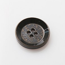 HR大號牛角鈕扣 18mm, 混合顏色, 12個