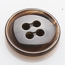 HR大鈕扣 朗奇鈕扣 21mm, 棕色, 12個