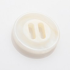 HR大鈕扣 藍波鈕扣 25mm, 白色, 12個