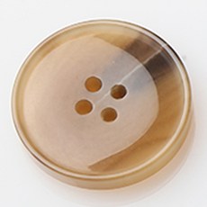 HR大鈕扣標籤亮面鈕扣 28mm, 米色, 12個