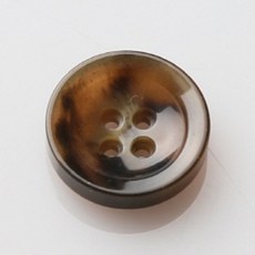 HR Ace 大鈕扣 18mm, 深棕色, 12個