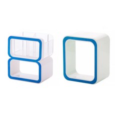 DM 숫자 욕실 수납 거치대 80, 블루, 1세트