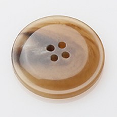 HR大鈕扣 Tivoli 亮面鈕扣 直徑 23mm, 米色, 12個