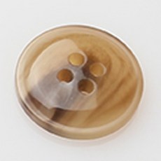 HR大鈕扣 Tivoli亮面鈕扣 直徑18mm, 米色, 12個