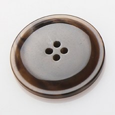 HR大鈕扣 Tivoli亮面鈕扣 直徑 28mm, 棕色, 12個