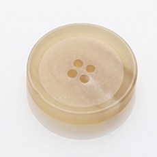 HR大號丹麥霧面鈕扣 23mm, 淺米色, 12個