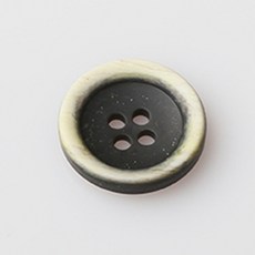 HR大鈕扣 Pound 霧面鈕扣 18mm, 黑色, 12個