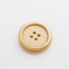 HR大鈕扣 精靈亮光 鈕扣 23mm, 米色, 12個