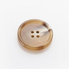 HR大鈕扣 正式霧面鈕扣 23mm, 米色, 12個