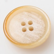 HR大鈕扣 Noel 霧面鈕扣 直徑 18mm, 米色, 12個