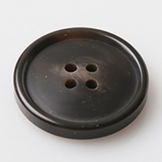 HR大鈕扣 日常鈕扣 直徑 25mm, 棕色, 12個