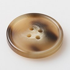 HR大鈕扣 日常鈕扣 直徑 23mm, 米色, 12個